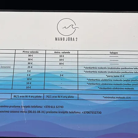 Apartamentai Mano Jura 2 Su Vaizdu I Baseina