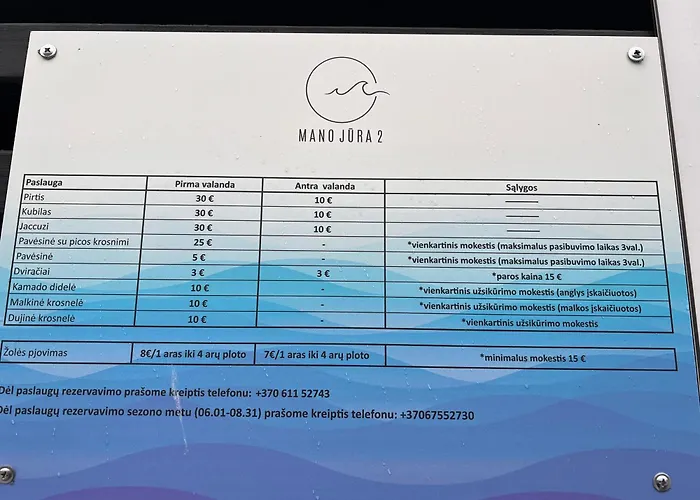 Apartamentai Mano Jura 2 Su Vaizdu I Baseina